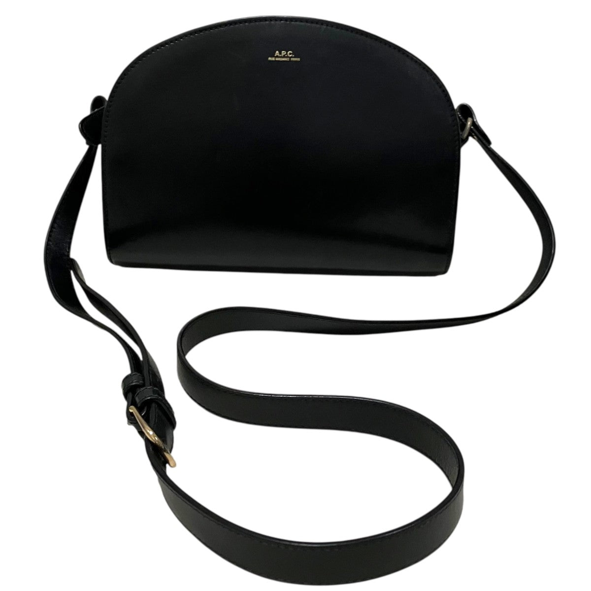 A．P．C． ハーフムーンショルダーバッグ 古着・中古-1枚目のアイテム画像