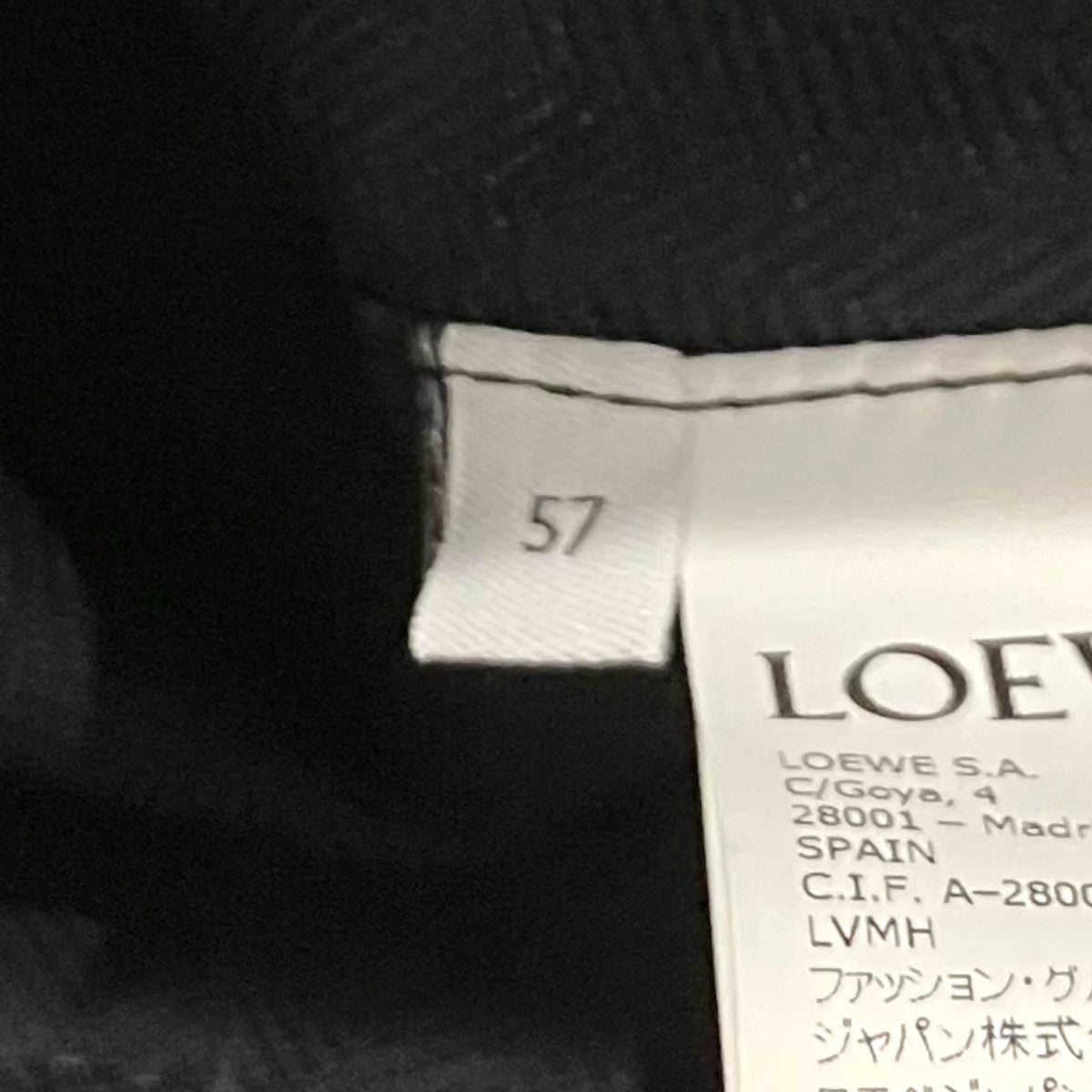 LOEWE レザーバケットハット 古着・中古-7枚目のアイテム画像