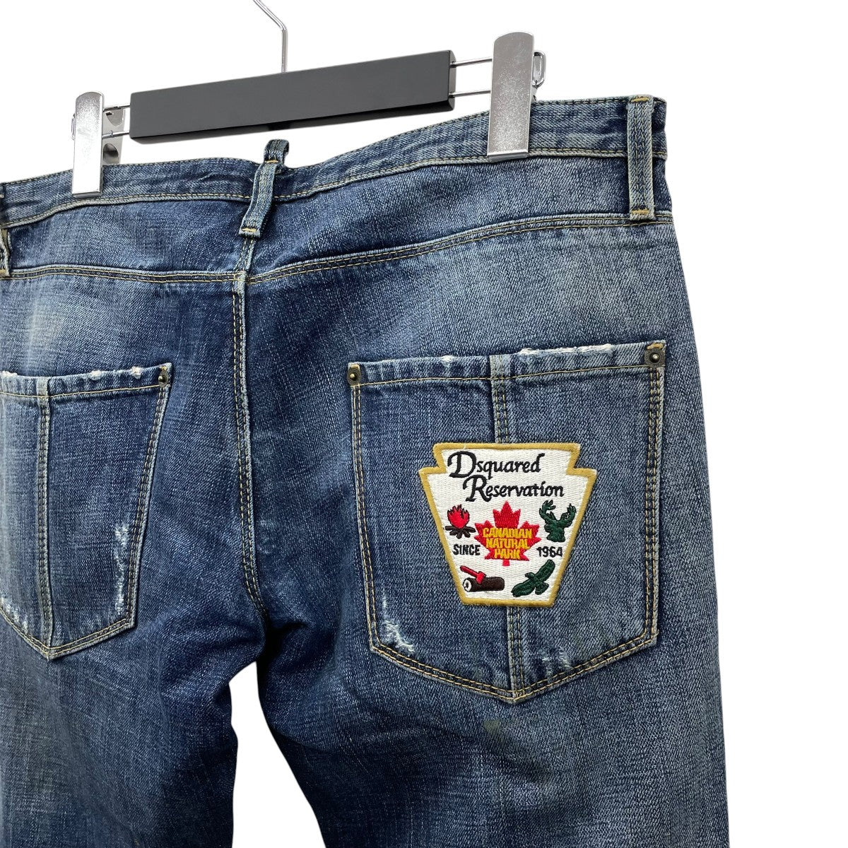 DSQUARED2 バックワッペンデニムパンツ71 LA300 古着・中古-6枚目のアイテム画像