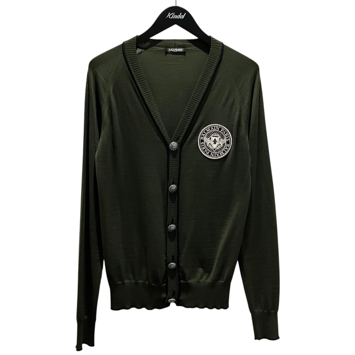 BALMAIN エンブレムカーディガンW8H6314M311B 古着・中古-1枚目のアイテム画像