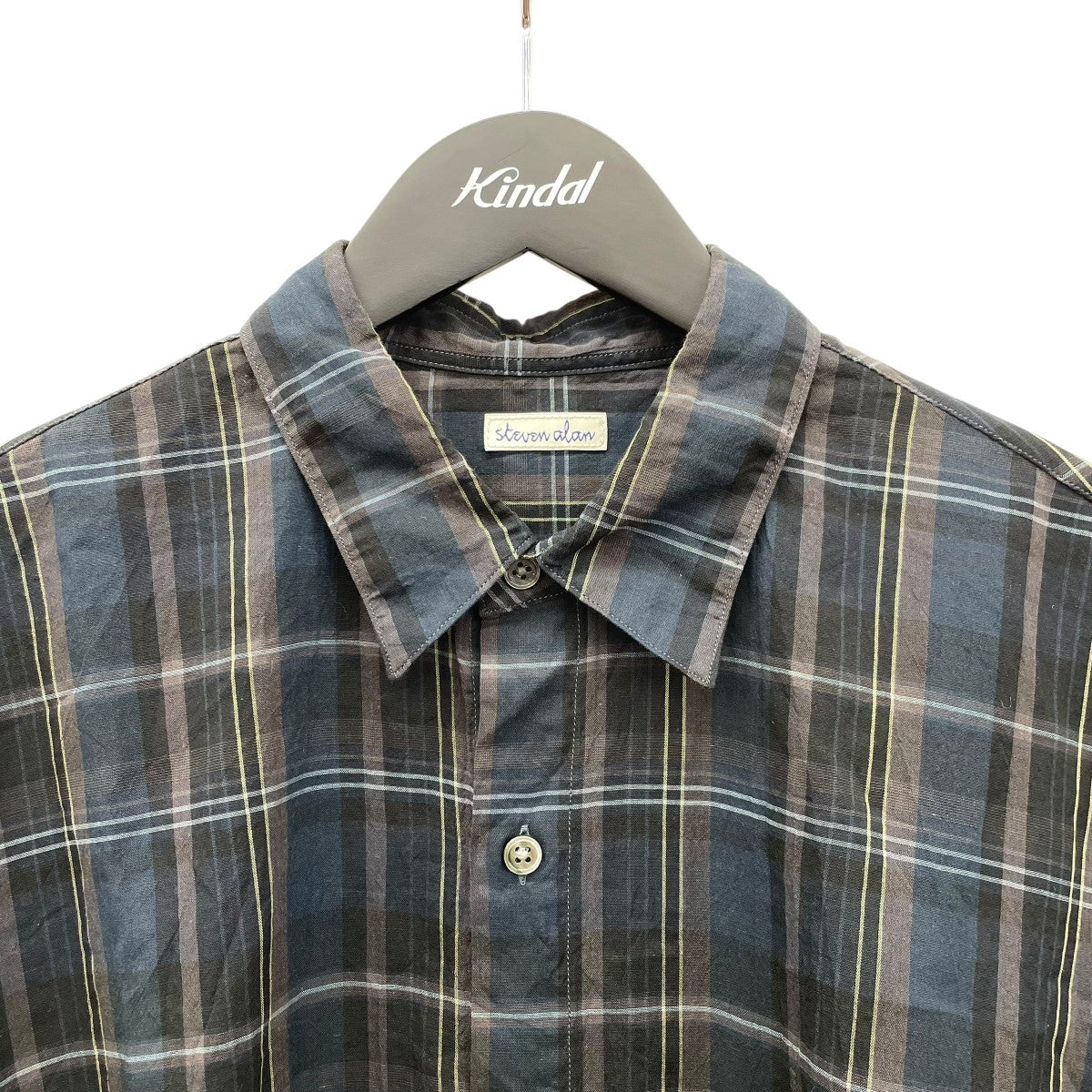 STEVEN ALAN チェックシャツ8111-699-1069 古着・中古-3枚目のアイテム画像
