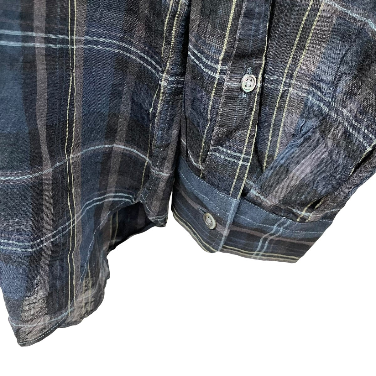 STEVEN ALAN チェックシャツ8111-699-1069 古着・中古-4枚目のアイテム画像