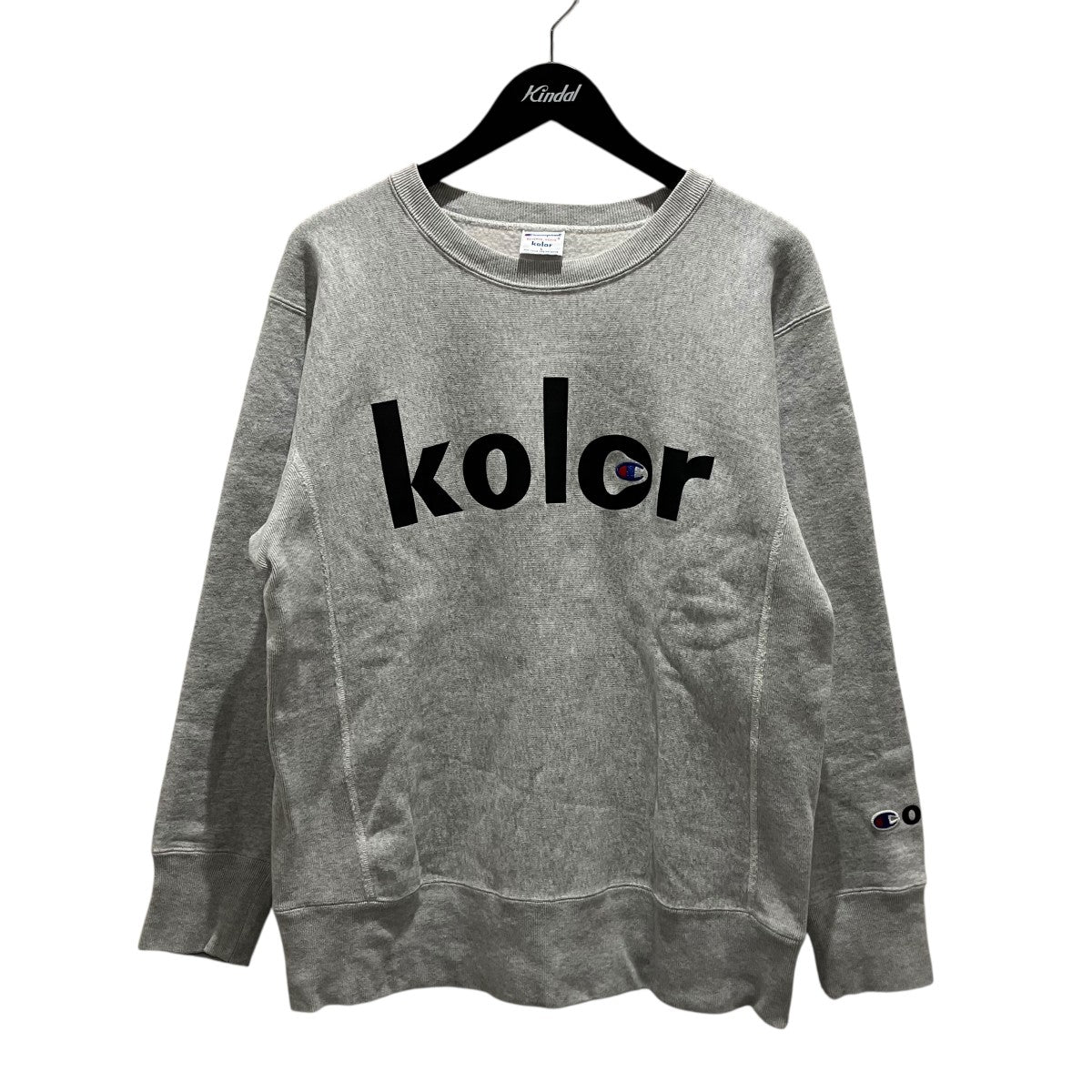KOLOR×Champion 26SSロゴスウェットC8-C067 古着・中古-1枚目のアイテム画像