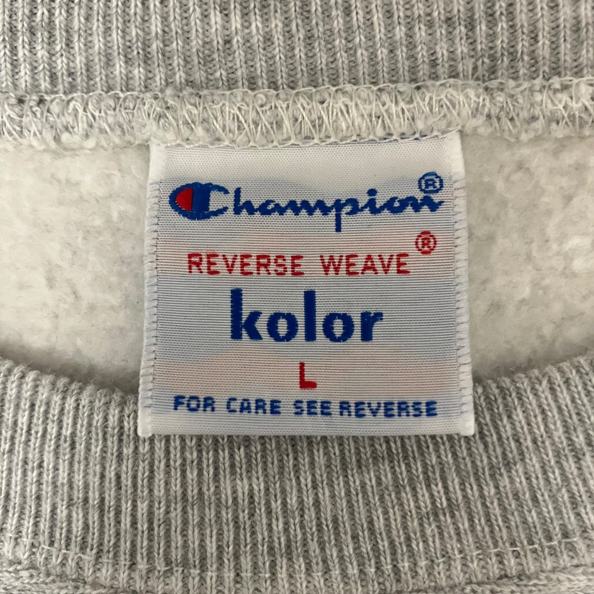 KOLOR×Champion 26SSロゴスウェットC8-C067 古着・中古-6枚目のアイテム画像