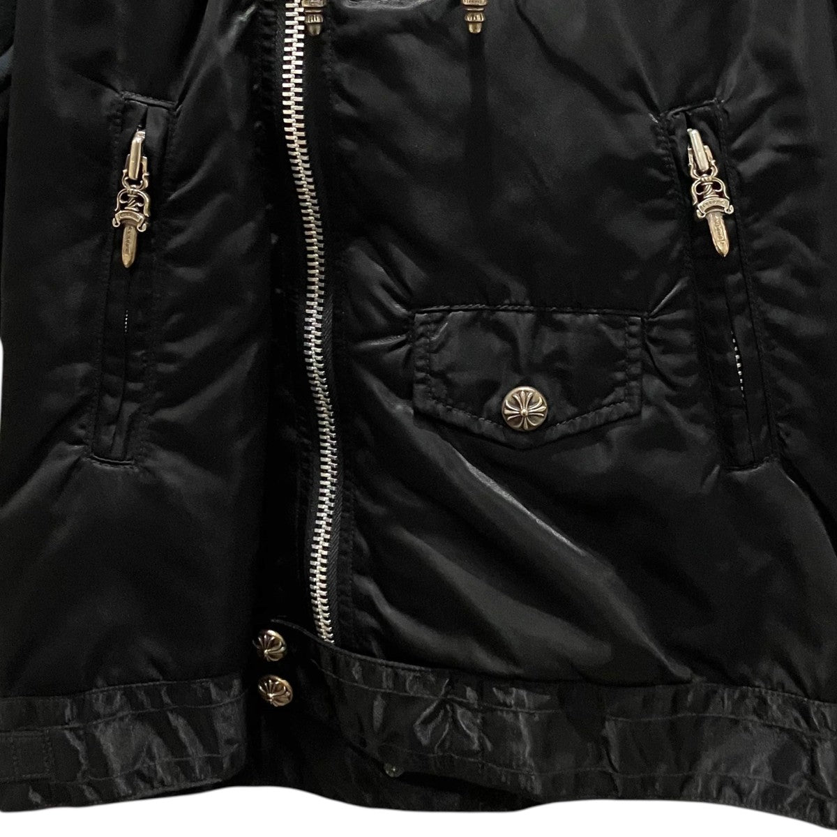 CHROME HEARTS 【ダガージップ クロスボール】ライダースナイロンベスト 古着・中古-4枚目のアイテム画像