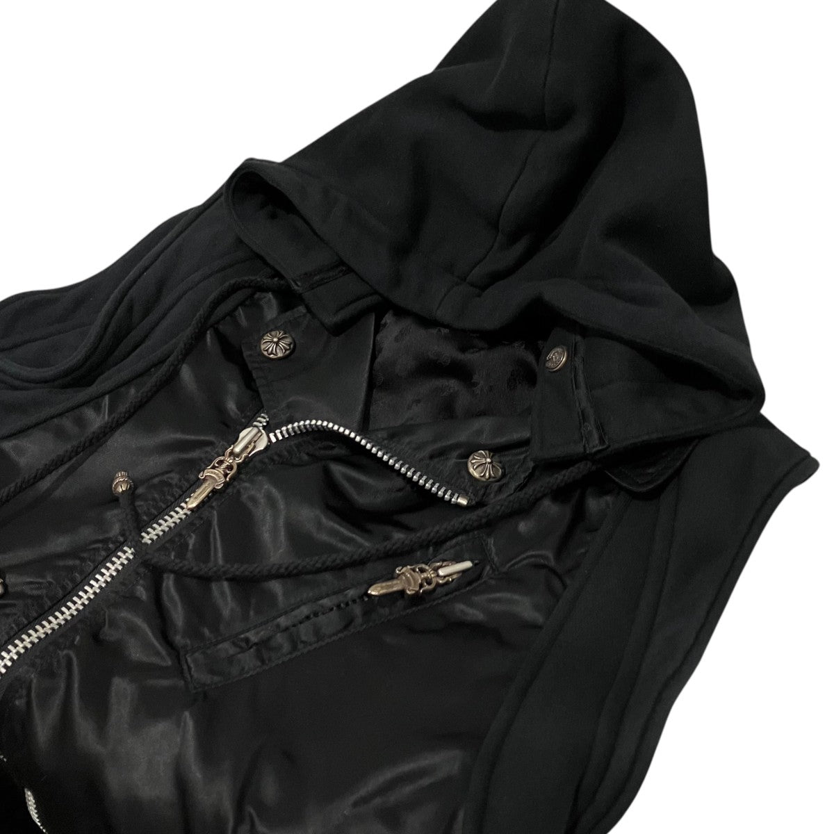 CHROME HEARTS 【ダガージップ クロスボール】ライダースナイロンベスト 古着・中古-5枚目のアイテム画像