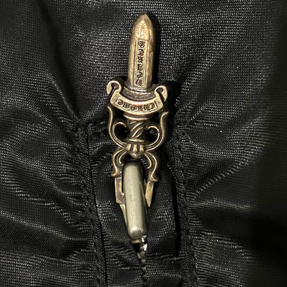 CHROME HEARTS 【ダガージップ クロスボール】ライダースナイロンベスト 古着・中古-8枚目のアイテム画像