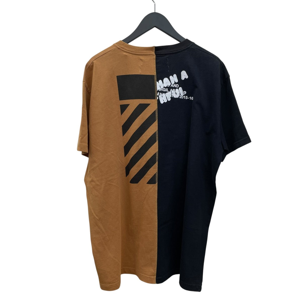 OFFWHITE×MIDNIGHT STUDIOUS 切替Tシャツ 古着・中古-2枚目のアイテム画像
