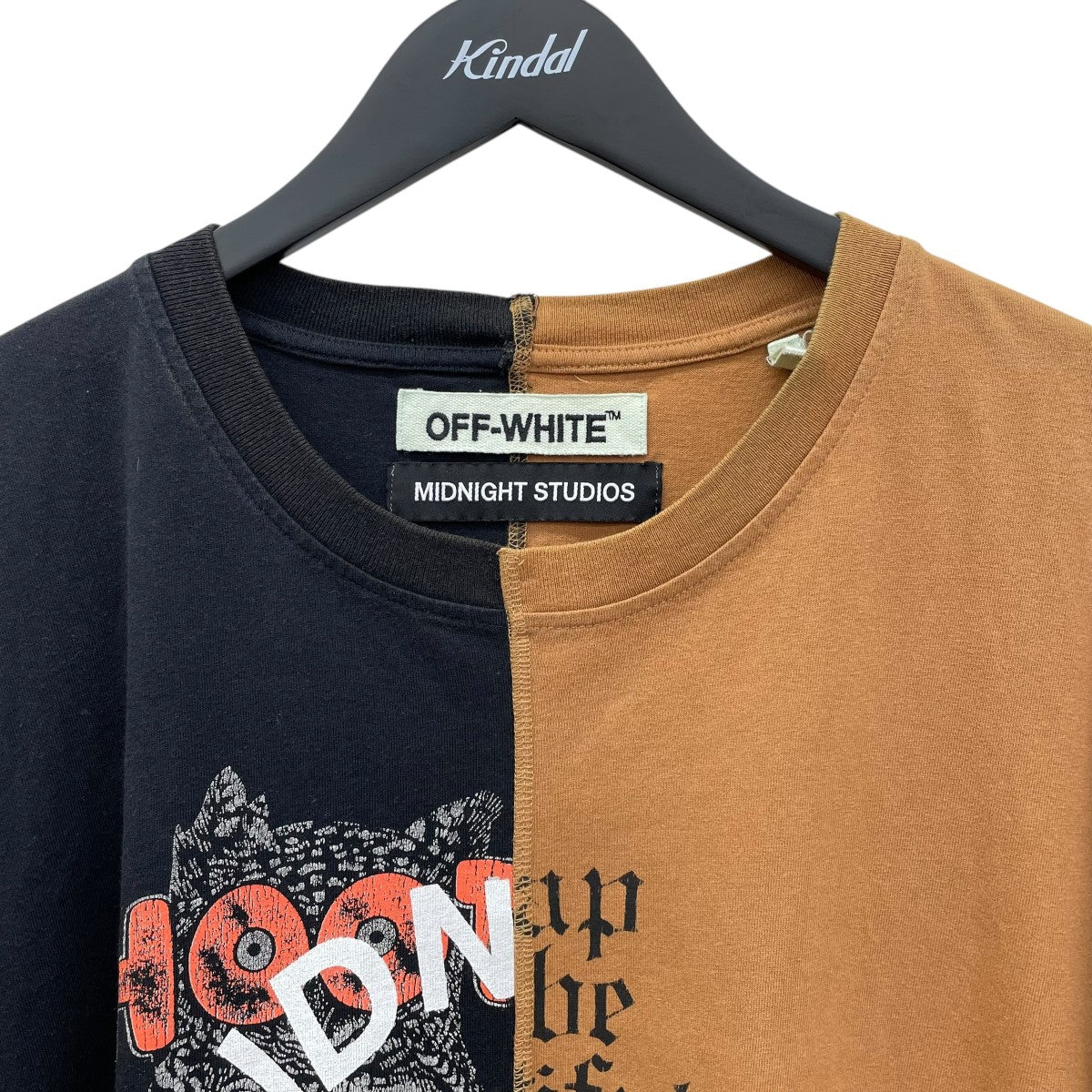 OFFWHITE×MIDNIGHT STUDIOUS 切替Tシャツ 古着・中古-3枚目のアイテム画像