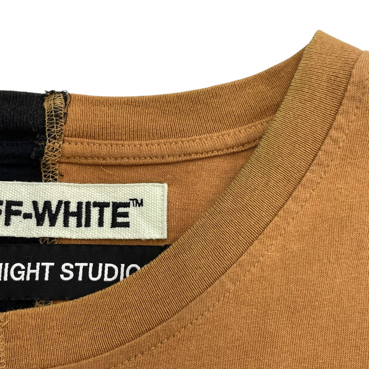 OFFWHITE×MIDNIGHT STUDIOUS 切替Tシャツ 古着・中古-6枚目のアイテム画像