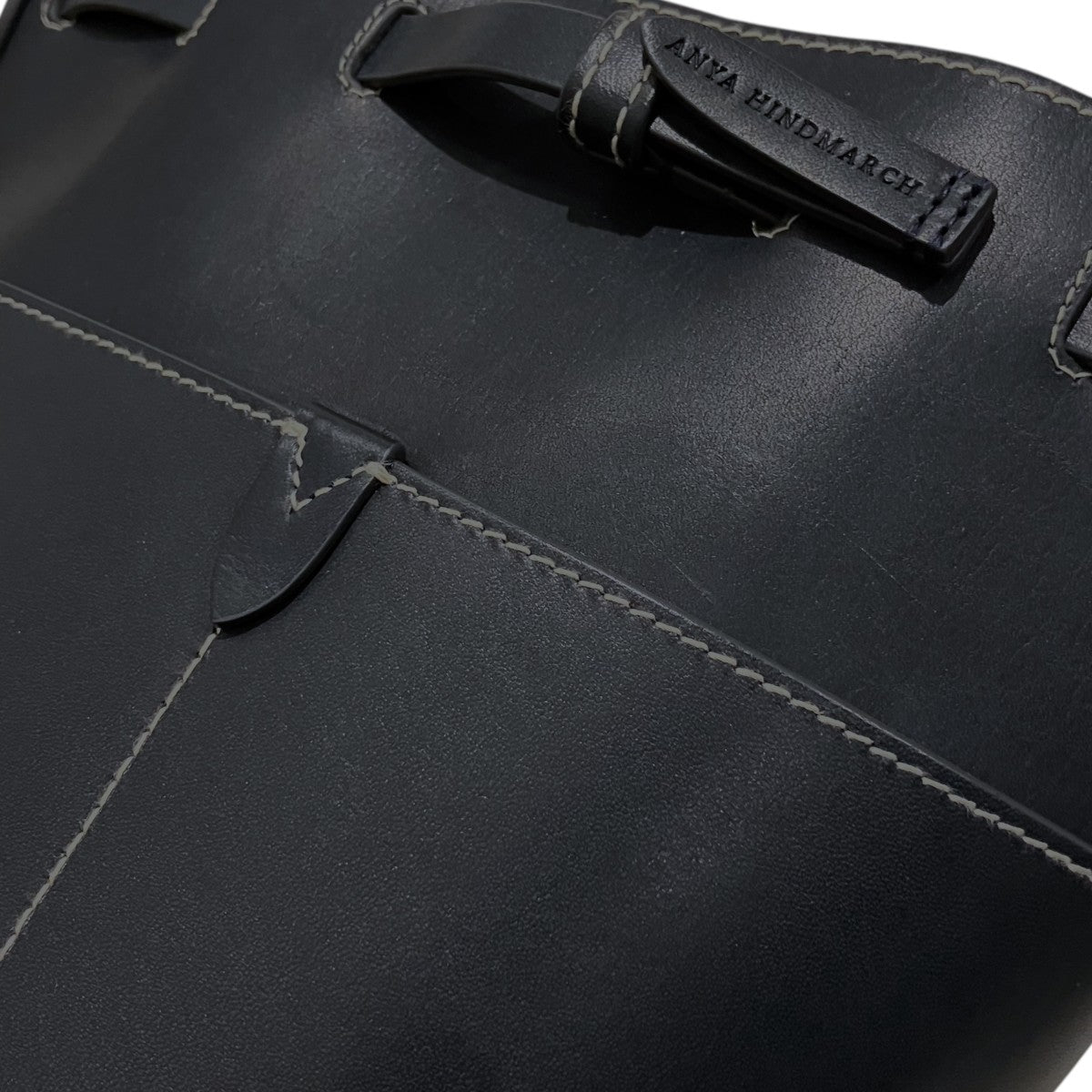 ANYA HINDMARCH 【RETURN TO NATURE BUCKET BAG SMALL IN MARINE COMPOSTABLE LEATHER】バケットバッグ172455 古着・中古-10枚目のアイテム画像