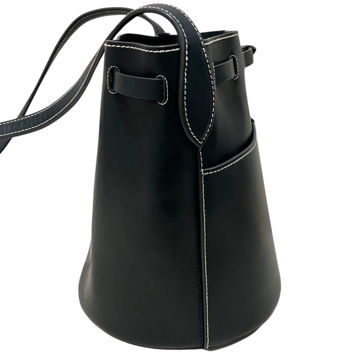ANYA HINDMARCH 【RETURN TO NATURE BUCKET BAG SMALL IN MARINE COMPOSTABLE LEATHER】バケットバッグ172455 古着・中古-4枚目のアイテム画像
