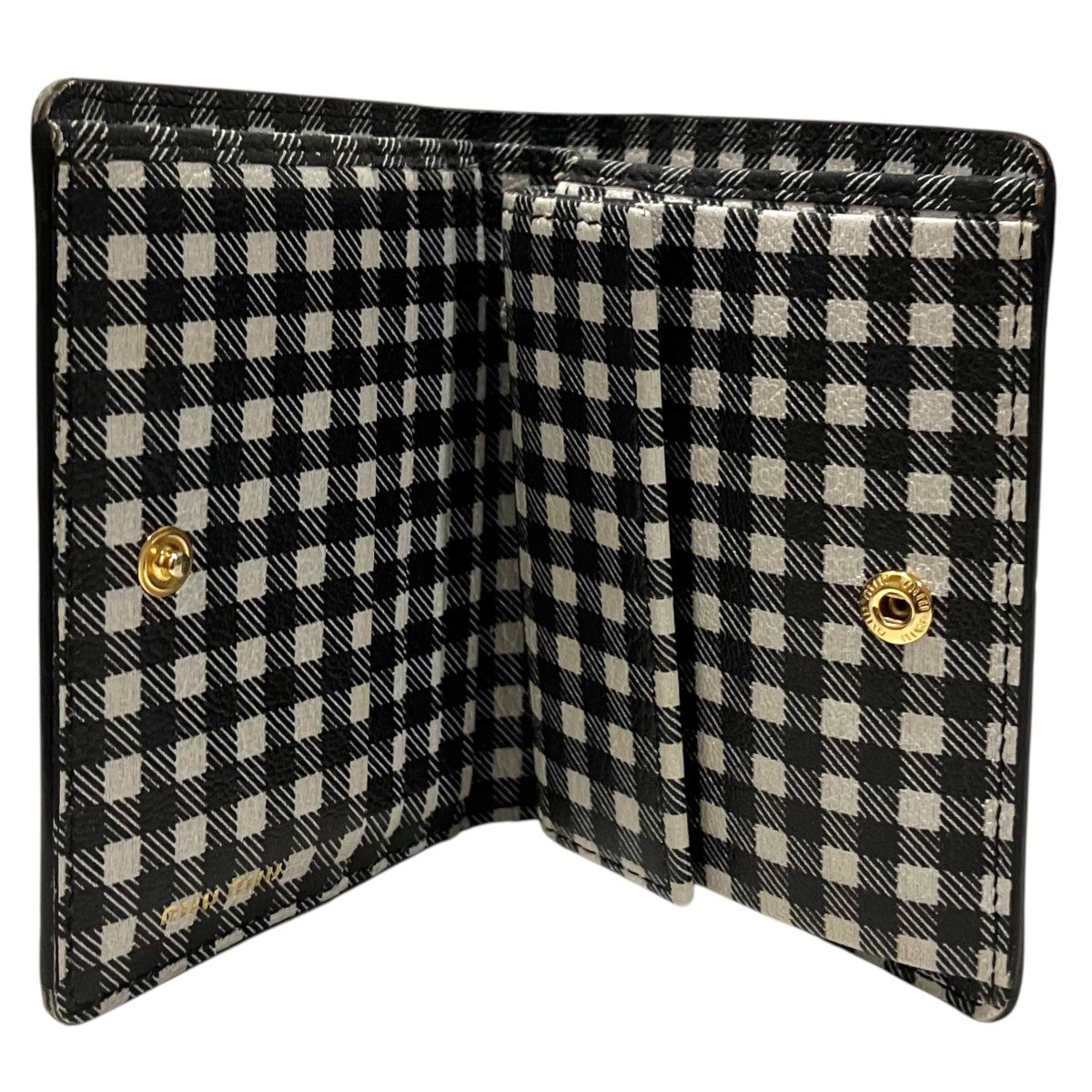 MIU MIU 【レザーコンパクトウォレット】2つ折り財布5MV204 古着・中古-10枚目のアイテム画像