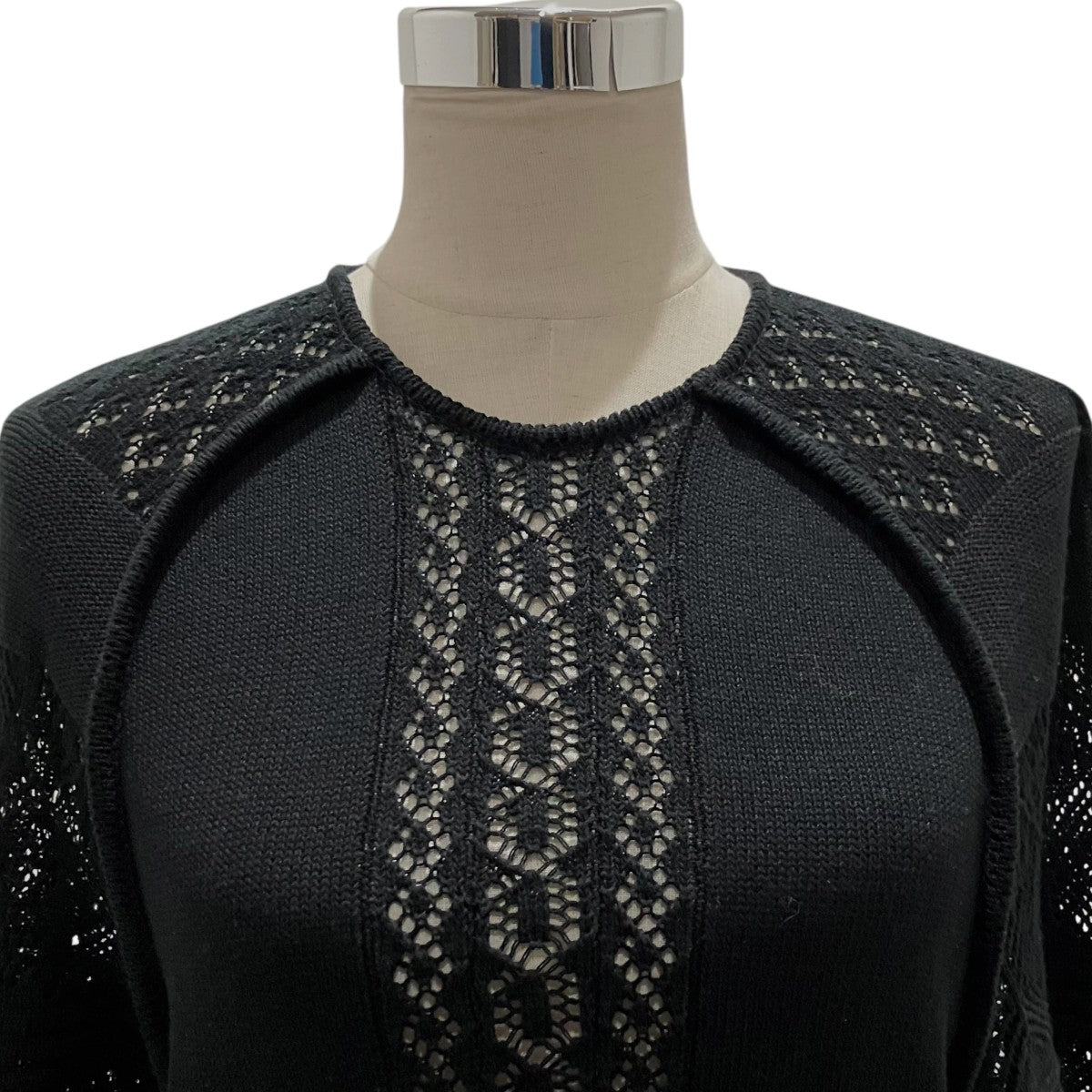 mame kurogouchi 25SS【Lace Knitted Top】レース編みニットMM25SS-KN069 古着・中古-4枚目のアイテム画像