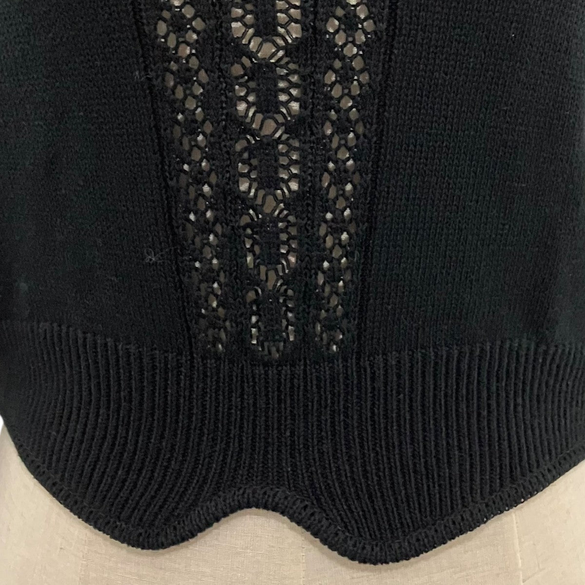 mame kurogouchi 25SS【Lace Knitted Top】レース編みニットMM25SS-KN069 古着・中古-5枚目のアイテム画像