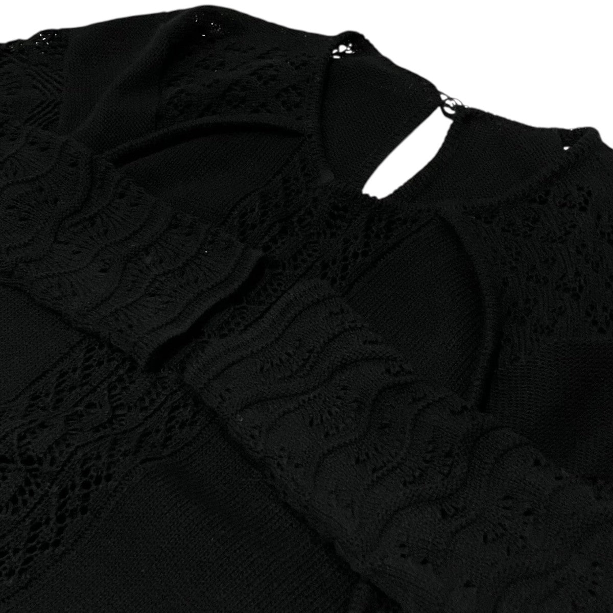 mame kurogouchi 25SS【Lace Knitted Top】レース編みニットMM25SS-KN069 古着・中古-6枚目のアイテム画像