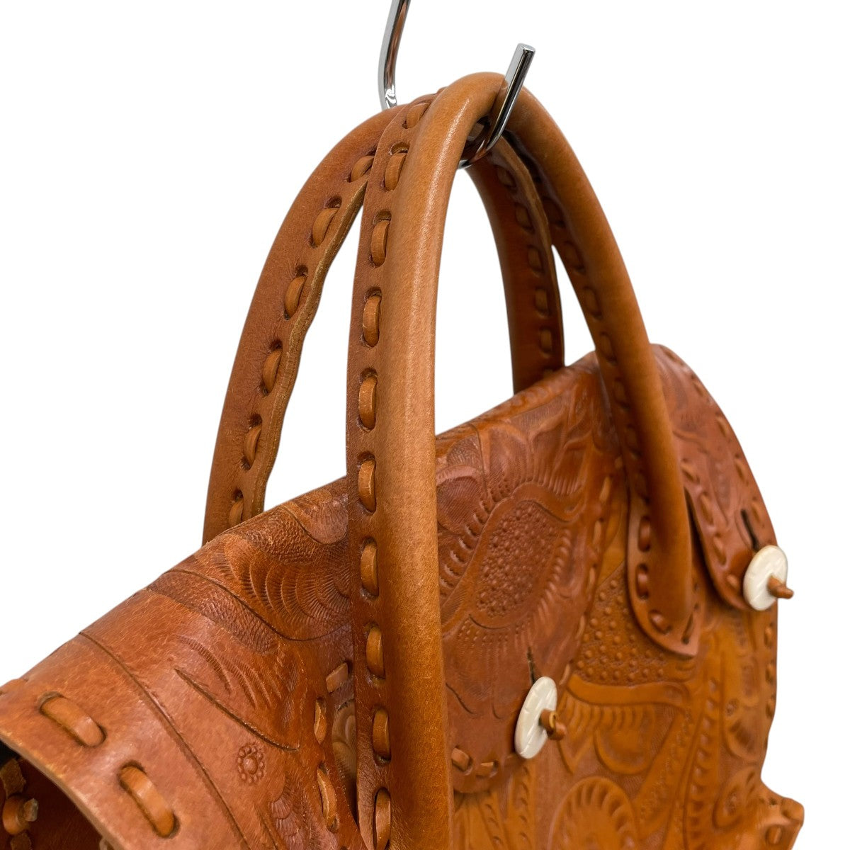 CARVING TRIBES Maestra Mハンドバッグ 古着・中古-3枚目のアイテム画像