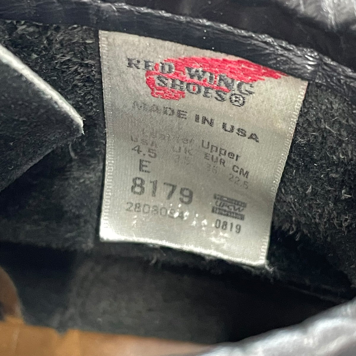 RED WING アイリッシュセッター 復刻 犬タグブーツ0819-1 古着・中古-7枚目のアイテム画像