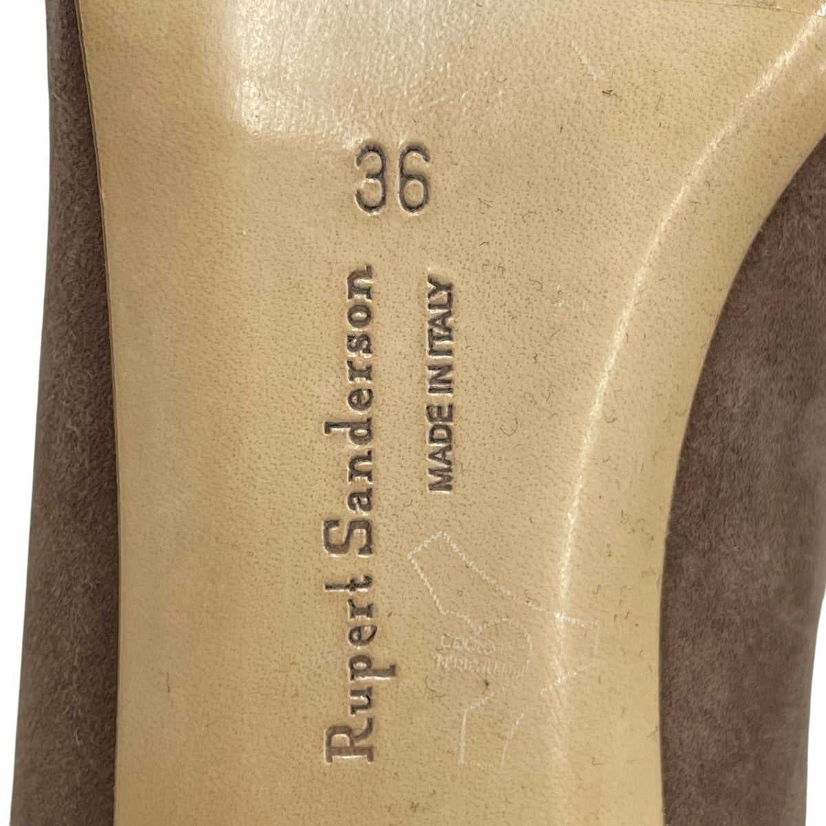 RUPERT SANDERSON スウェードパンプスRE20-28 古着・中古-7枚目のアイテム画像