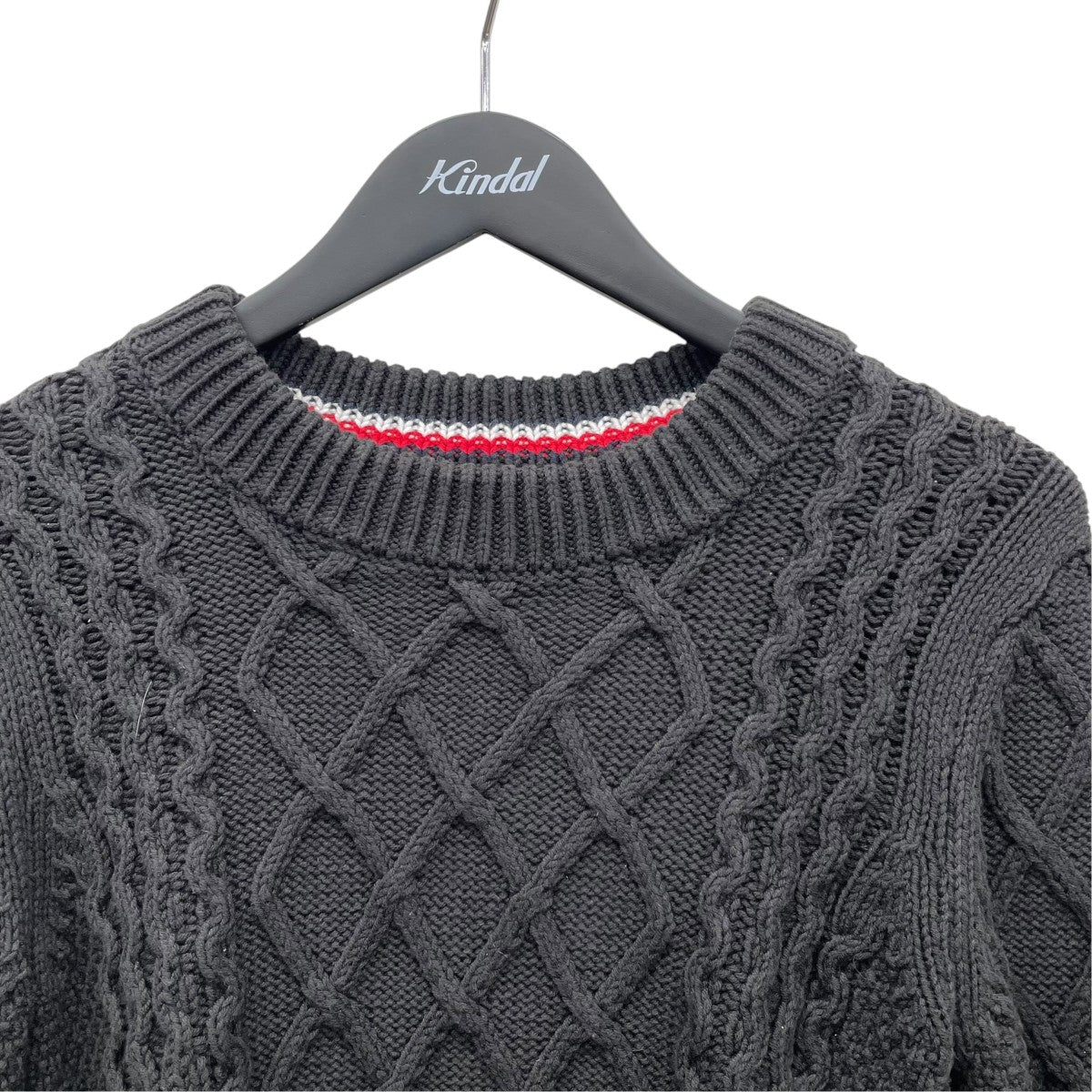 TOMMY HILFIGER ケーブルニット76J4185 古着・中古-3枚目のアイテム画像