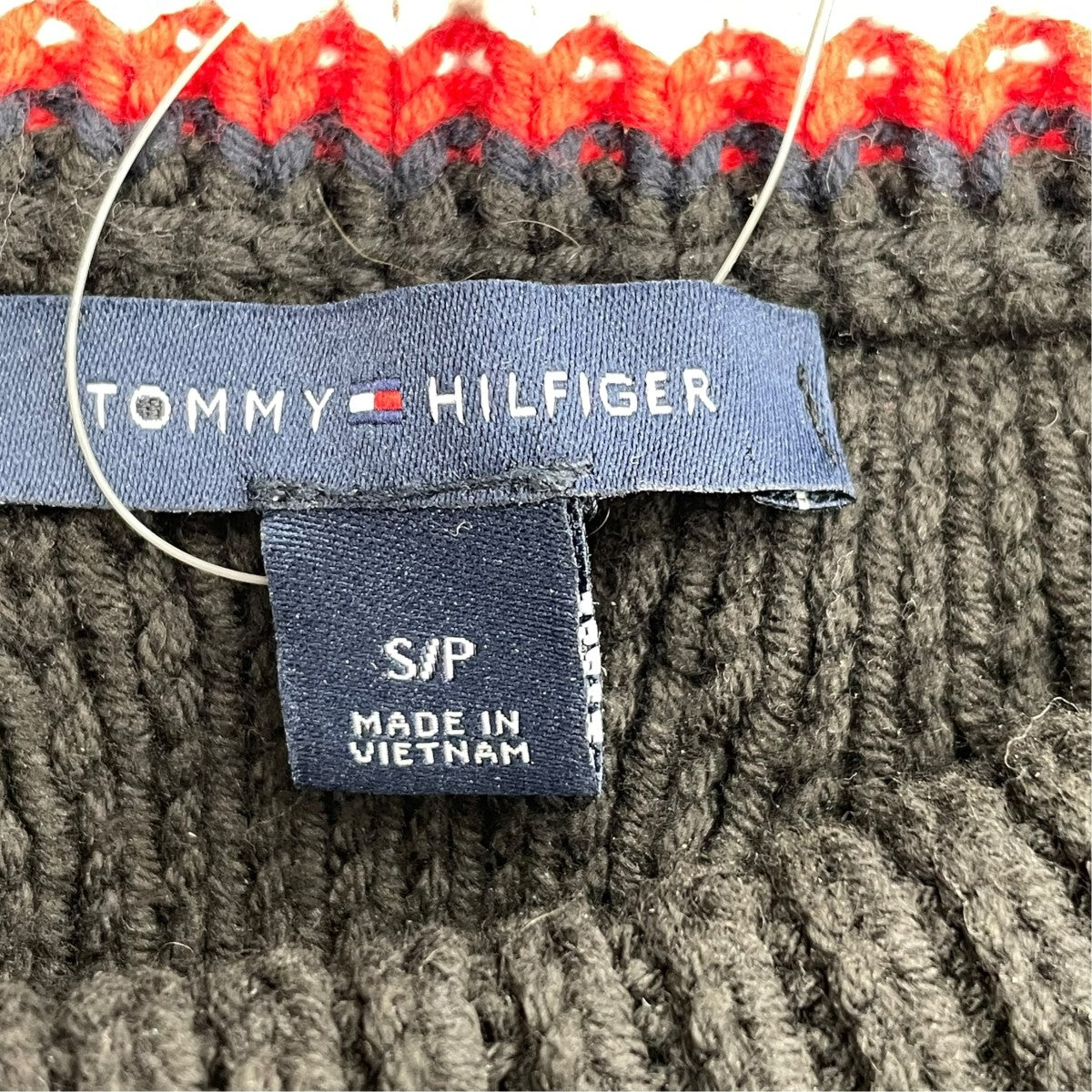TOMMY HILFIGER ケーブルニット76J4185 古着・中古-5枚目のアイテム画像