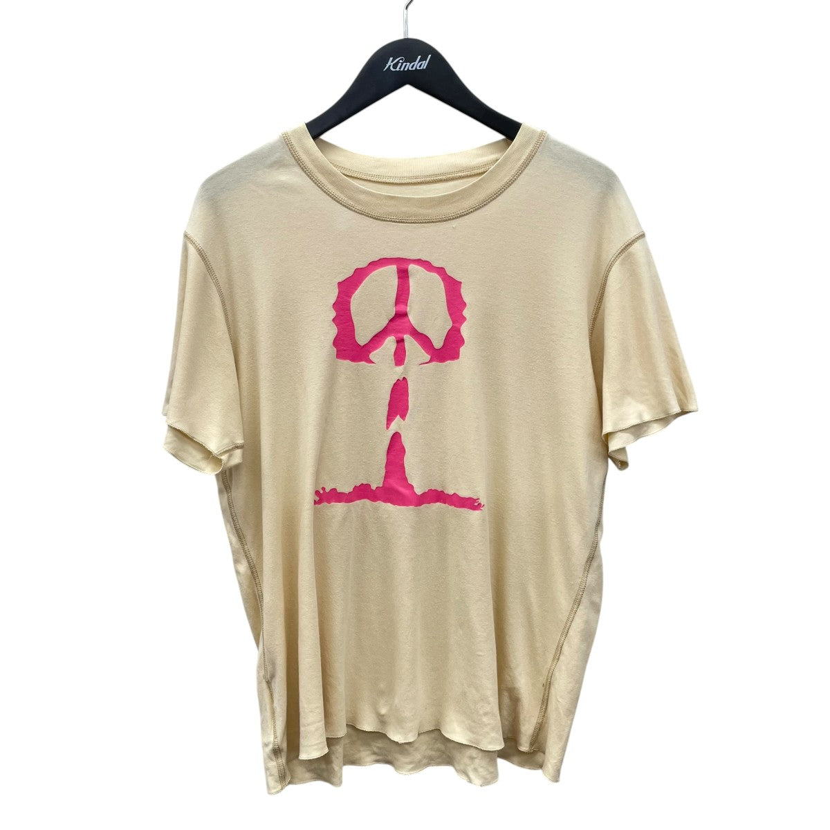 こーこ　Lucien Pellat-Finet ベージュ Tシャツ　L lucien pellat-finet(ルシアンペラフィネ) 半袖Tシャツ ベージュ