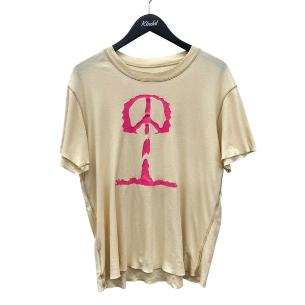 こーこ　Lucien Pellat-Finet ベージュ Tシャツ　L lucien pellat-finet(ルシアンペラフィネ) 半袖Tシャツ ベージュ
