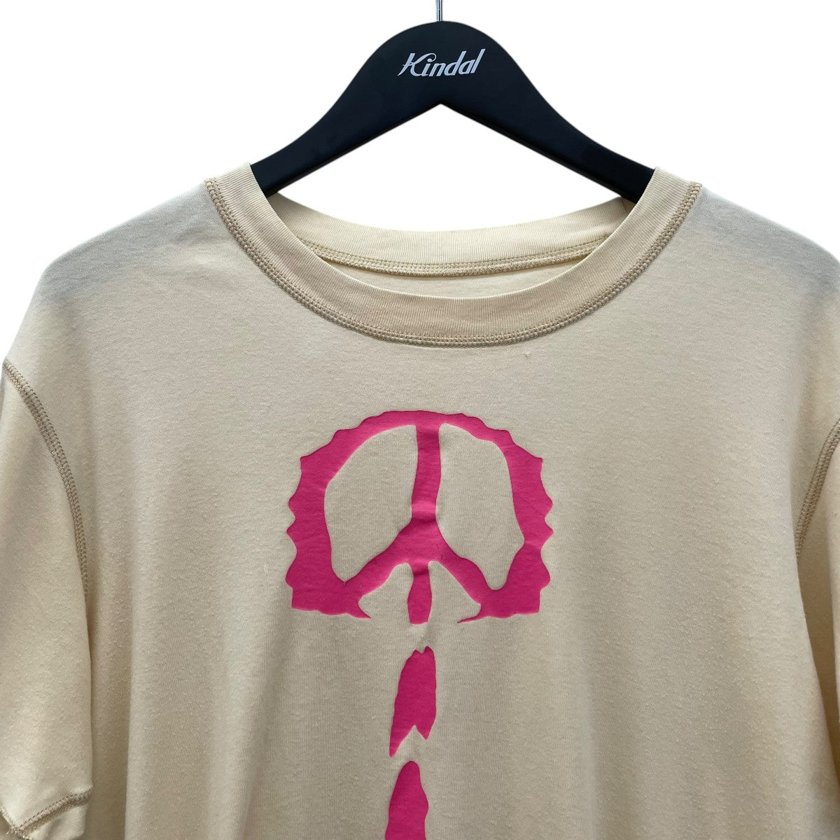 こーこ　Lucien Pellat-Finet ベージュ Tシャツ　L lucien pellat-finet(ルシアンペラフィネ) 半袖Tシャツ ベージュ