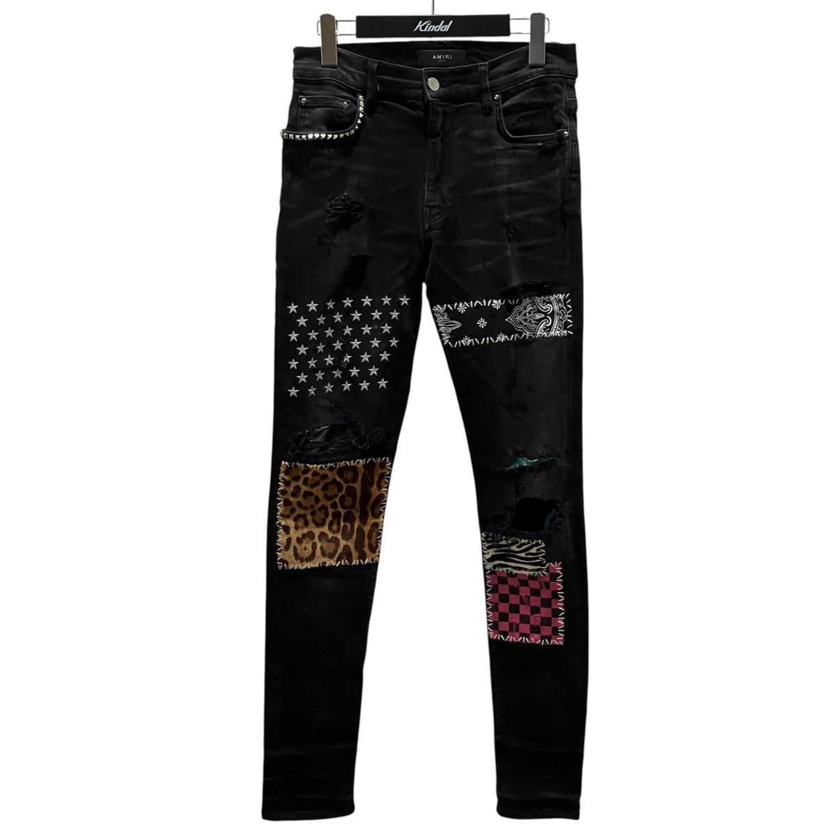 AMIRI 【Art Patch Skinny Jeans】デニムパンツMBAPJ-S19 古着・中古-1枚目のアイテム画像