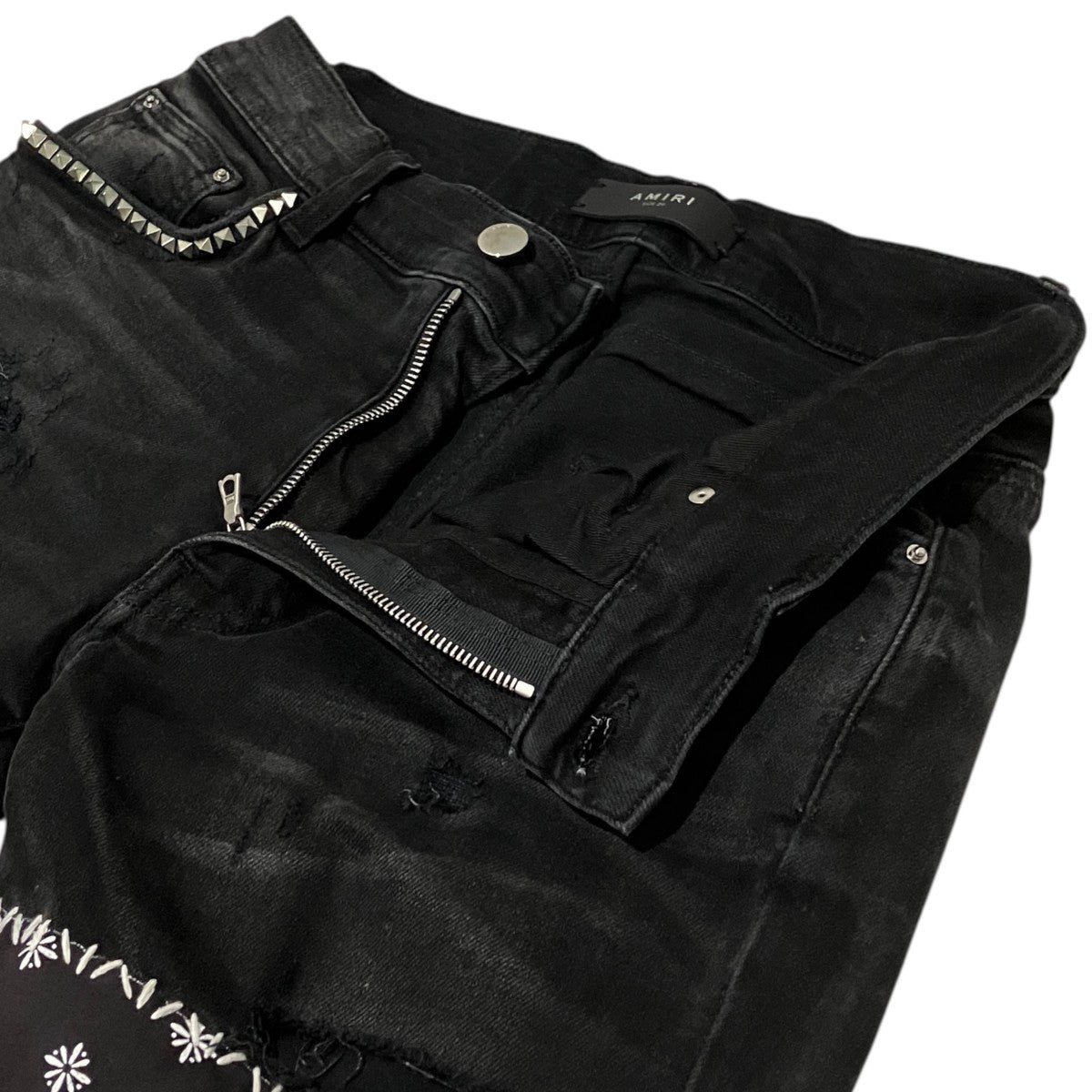 AMIRI 【Art Patch Skinny Jeans】デニムパンツMBAPJ-S19 古着・中古-5枚目のアイテム画像
