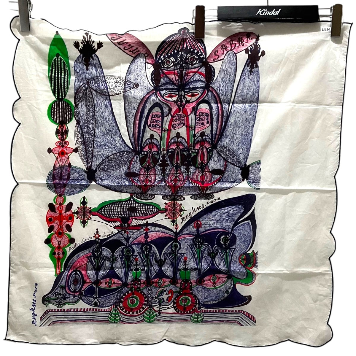 LEMAIRE 【ANGKASAPRA LARGE BANDANA】スカーフAC1043 LF1092 古着・中古-1枚目のアイテム画像
