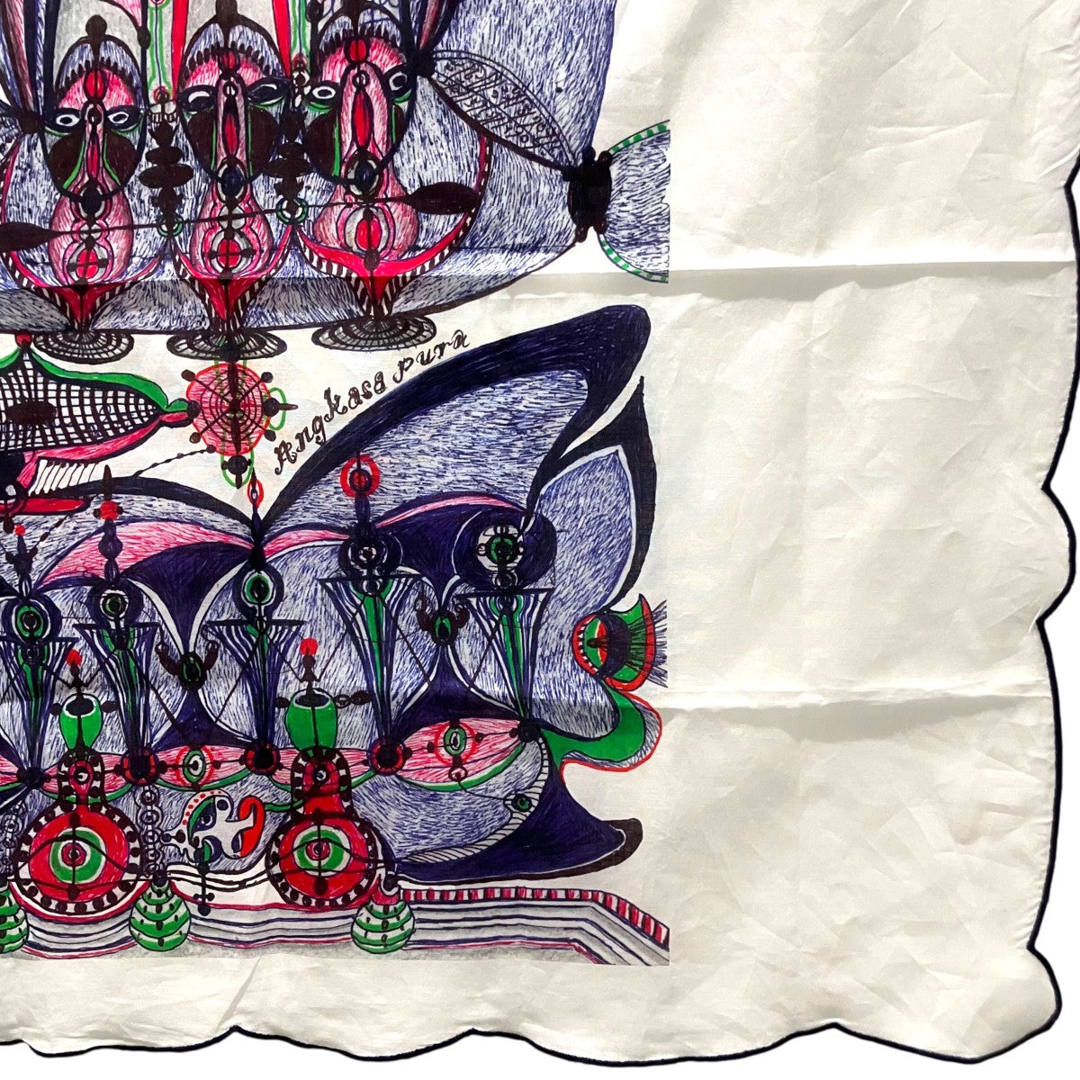 LEMAIRE 【ANGKASAPRA LARGE BANDANA】スカーフAC1043 LF1092 古着・中古-6枚目のアイテム画像