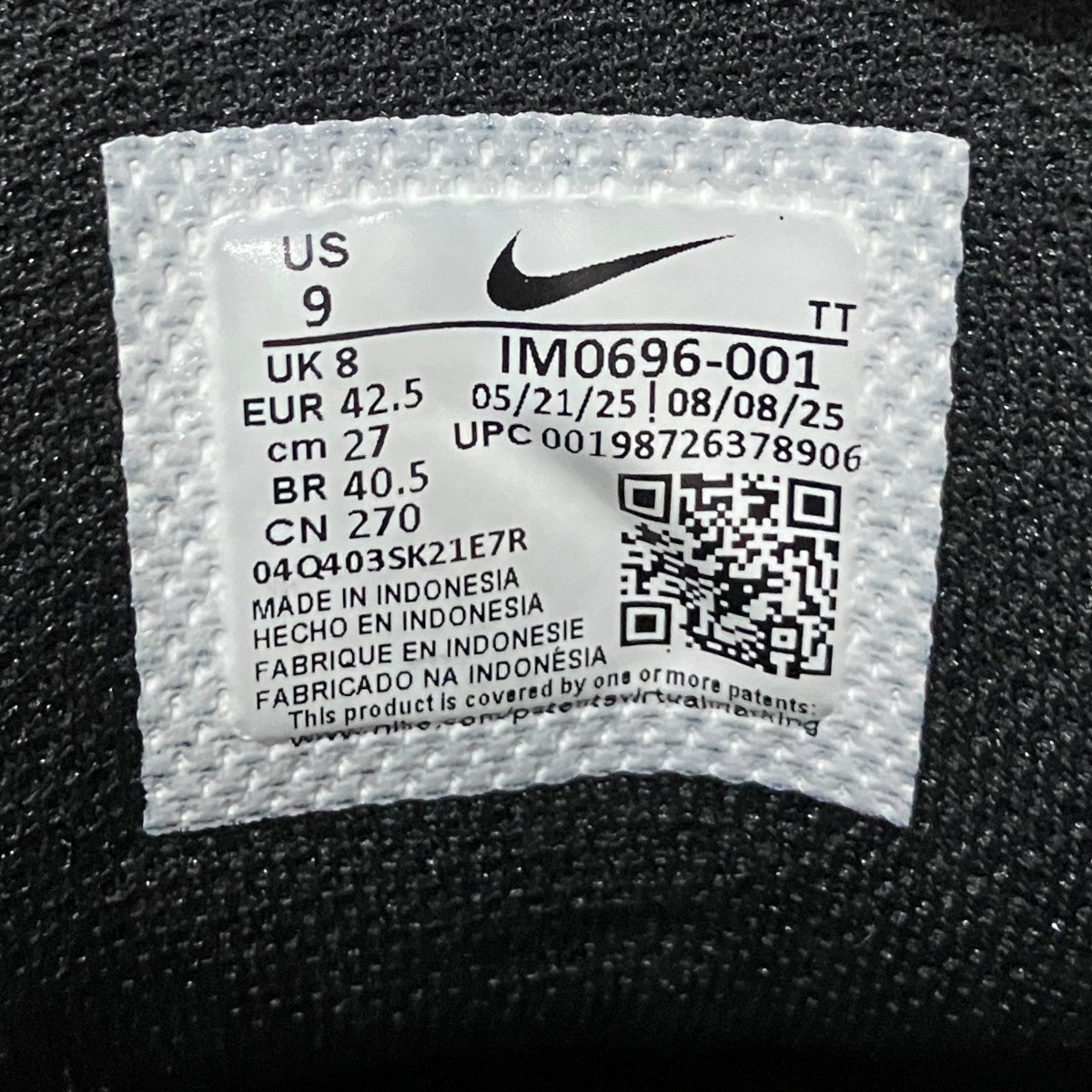 NIKE 【AIR MAX 95 BIG BBL LTR QS】ローカットスニーカーIM0696-001 古着・中古-10枚目のアイテム画像