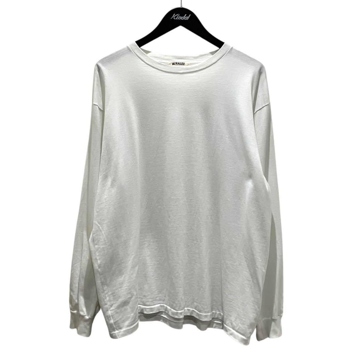 AURALEE 【LUSTER PLAITING L／S TEE】長袖TシャツA00P01GT 古着・中古-1枚目のアイテム画像