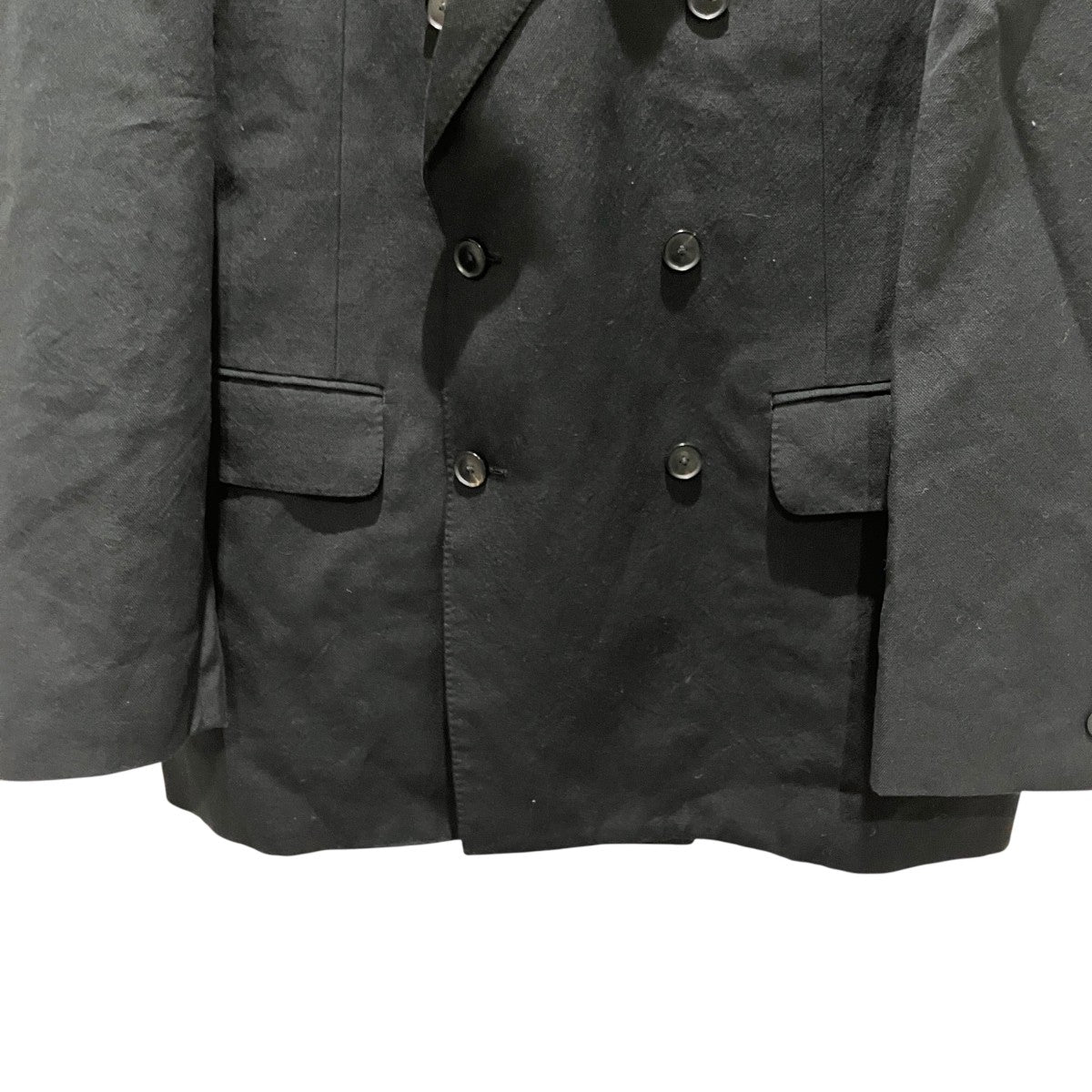 AURALEE 26SS【WOOL COTTON LINEN OX DOUBLE-BREASTED JACKET】テーラードジャケットA26SJ01WO 古着・中古-4枚目のアイテム画像
