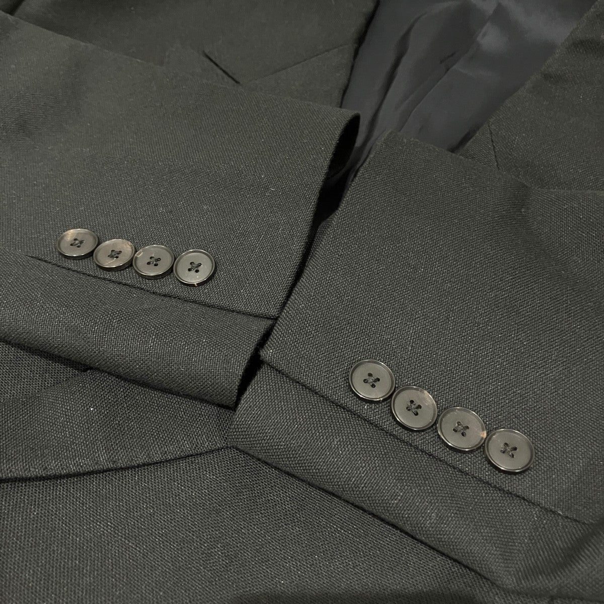 AURALEE 26SS【WOOL COTTON LINEN OX DOUBLE-BREASTED JACKET】テーラードジャケットA26SJ01WO 古着・中古-5枚目のアイテム画像