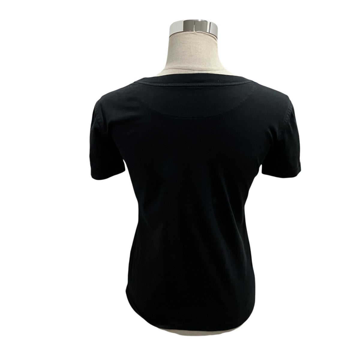 j*g様 HERMÈS レディース ブラック Tシャツ 2023年 秋冬 新作 HERMES エルメス 半袖Tシャツ レディース