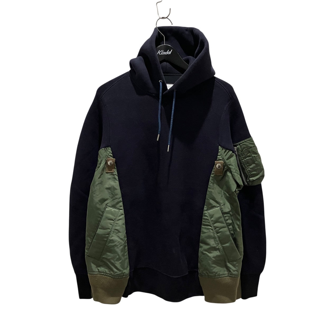 sacai 【Sponge Sweat x MA-1 Hoodie】ドッキングパーカーSCM-033 古着・中古-1枚目のアイテム画像