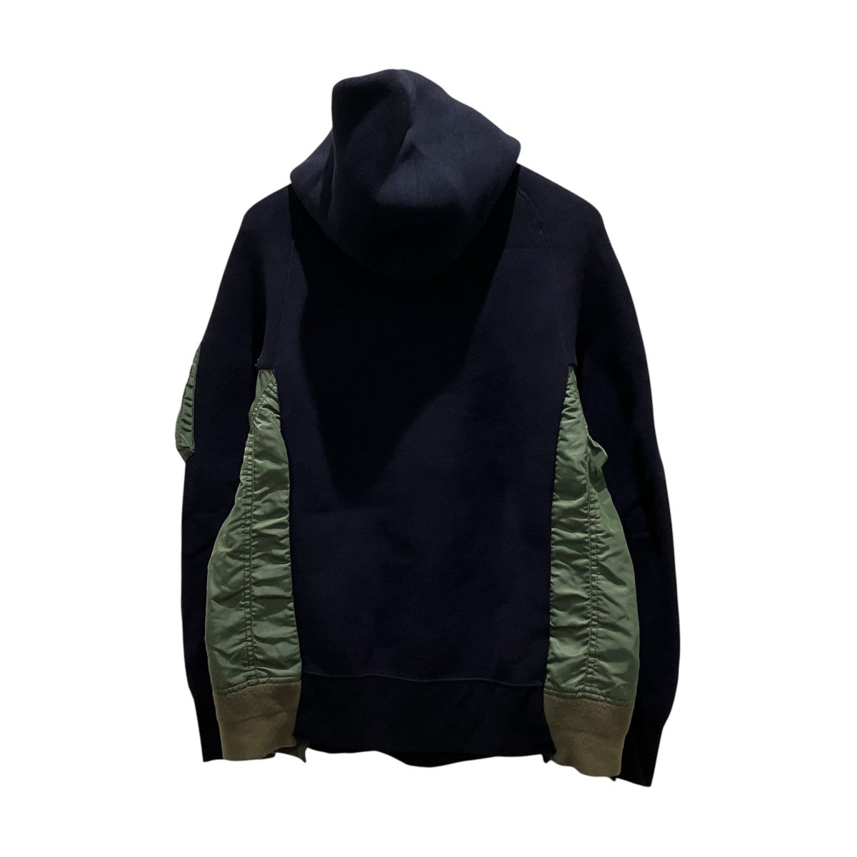 sacai 【Sponge Sweat x MA-1 Hoodie】ドッキングパーカーSCM-033 古着・中古-2枚目のアイテム画像