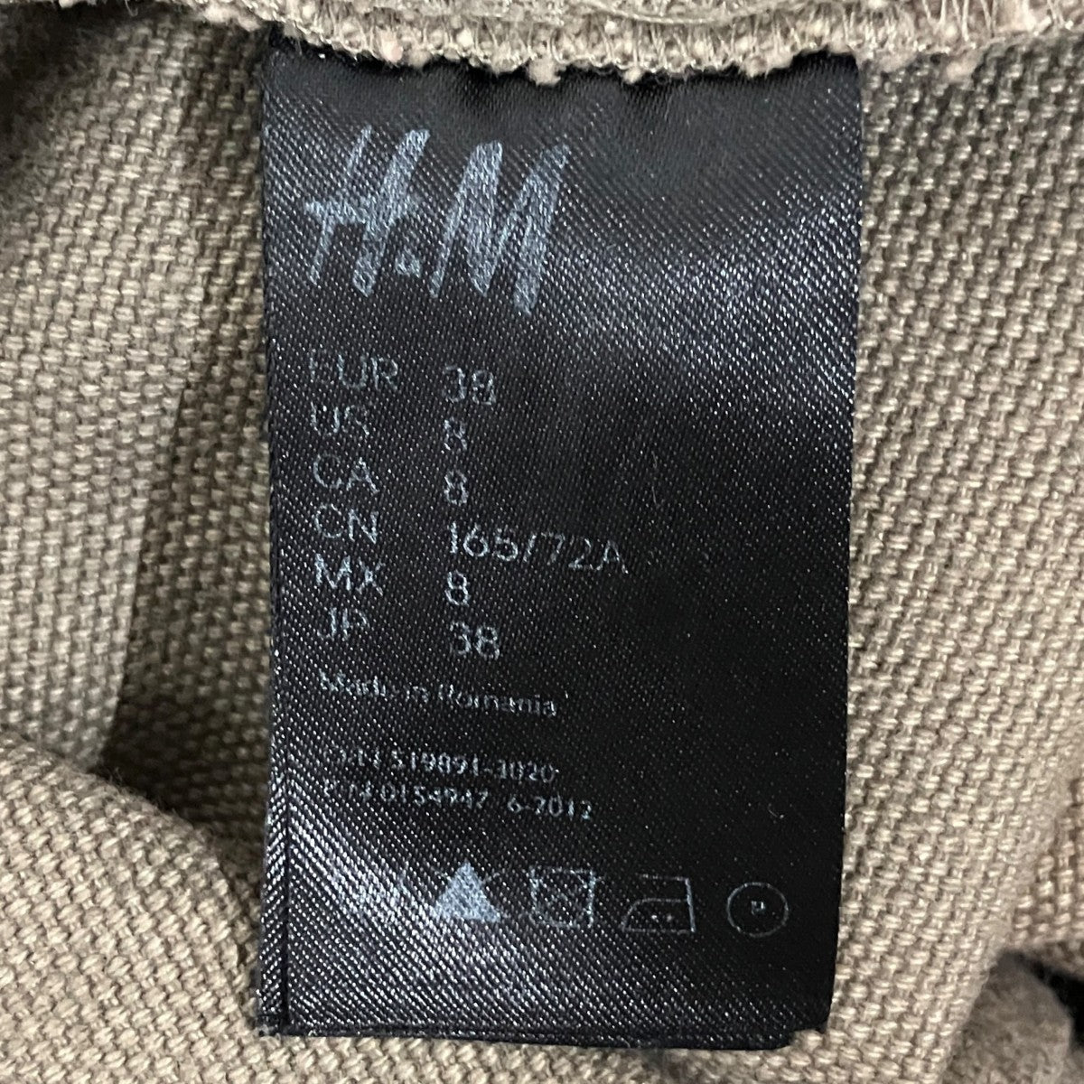 MAISON MARTIN MARGIELA×H＆M キャンバスジップパンツ 古着・中古-7枚目のアイテム画像
