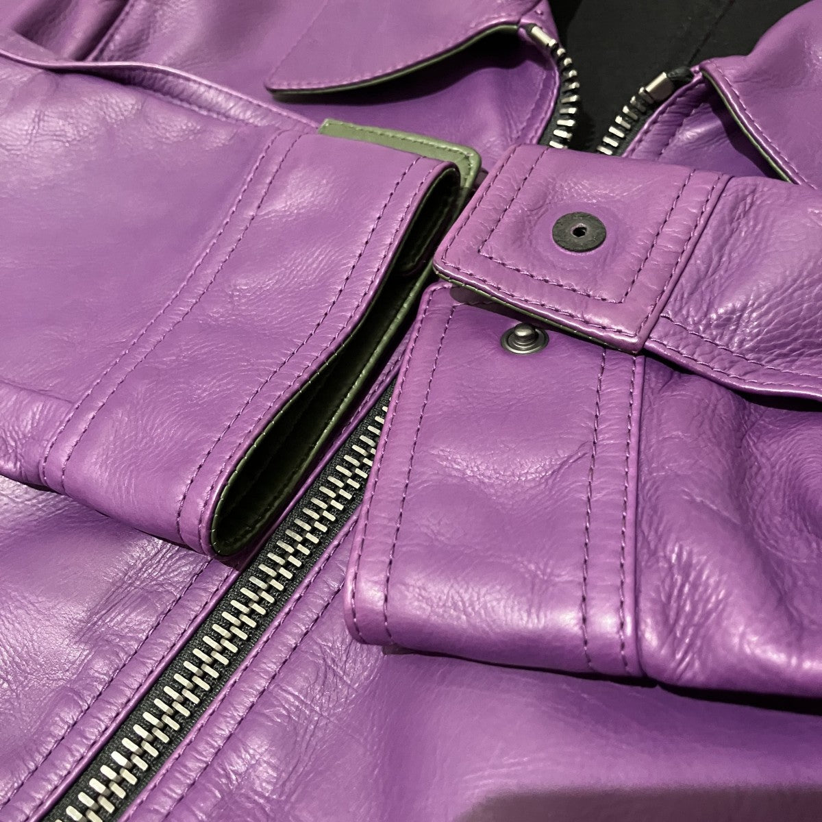 BOTTEGA VENETA レザージャケット513799 古着・中古-6枚目のアイテム画像