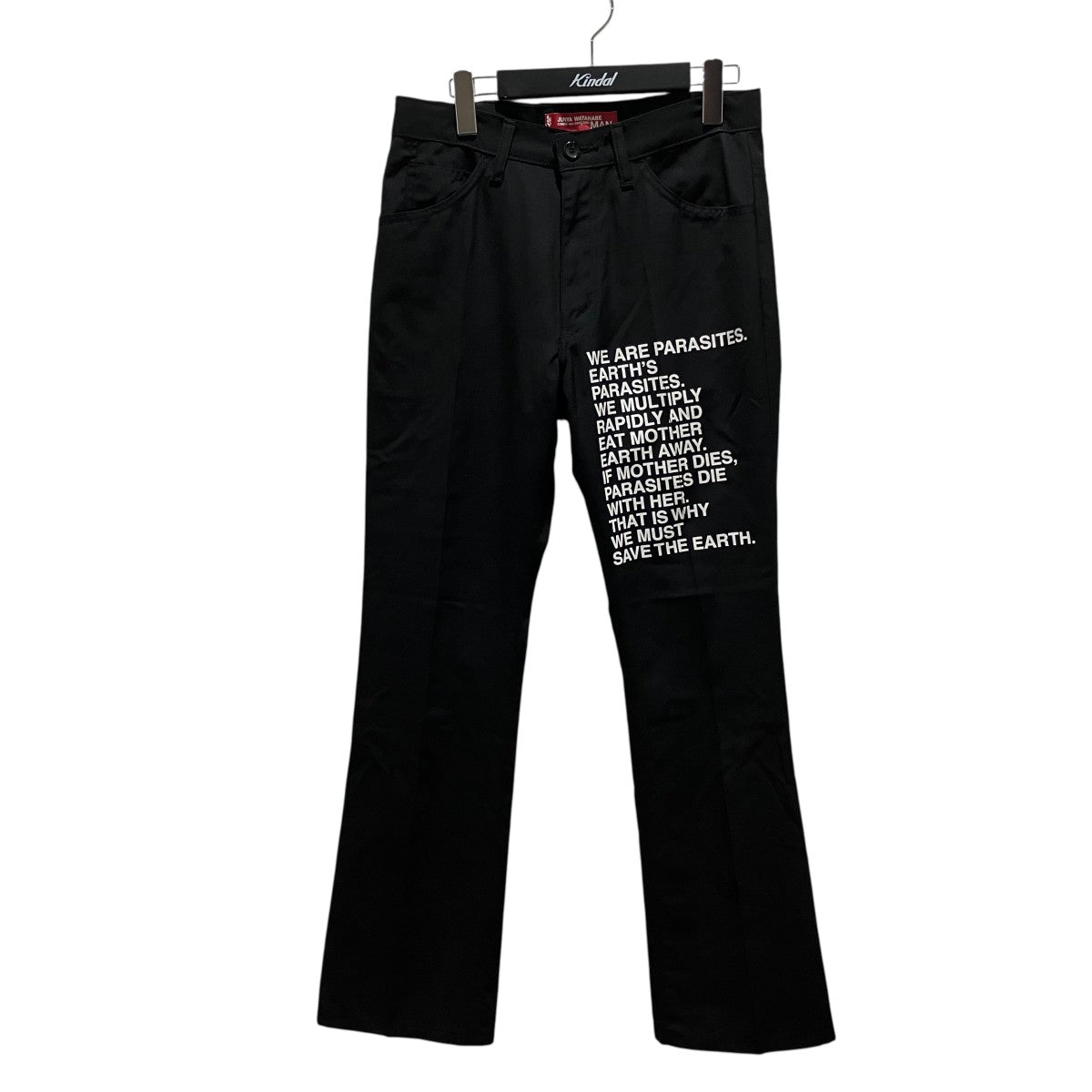 JUNYA WATANABE MAN×LEVI’S AD2001メッセージプリントパンツWE-P022 古着・中古-1枚目のアイテム画像