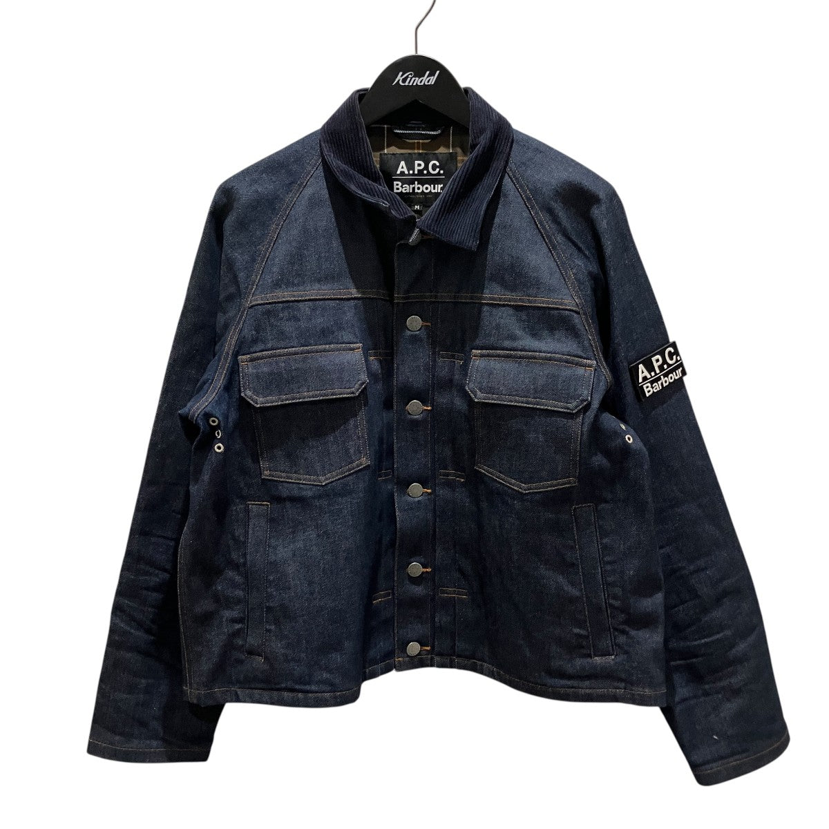Barbour×A．P．C． デニムジャケット251MCAS173 古着・中古-1枚目のアイテム画像