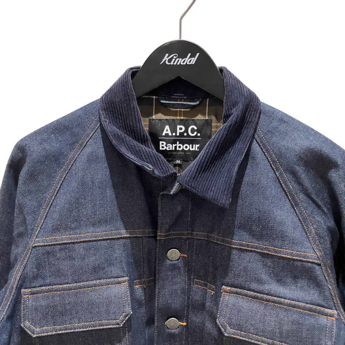Barbour×A．P．C． デニムジャケット251MCAS173 古着・中古-3枚目のアイテム画像