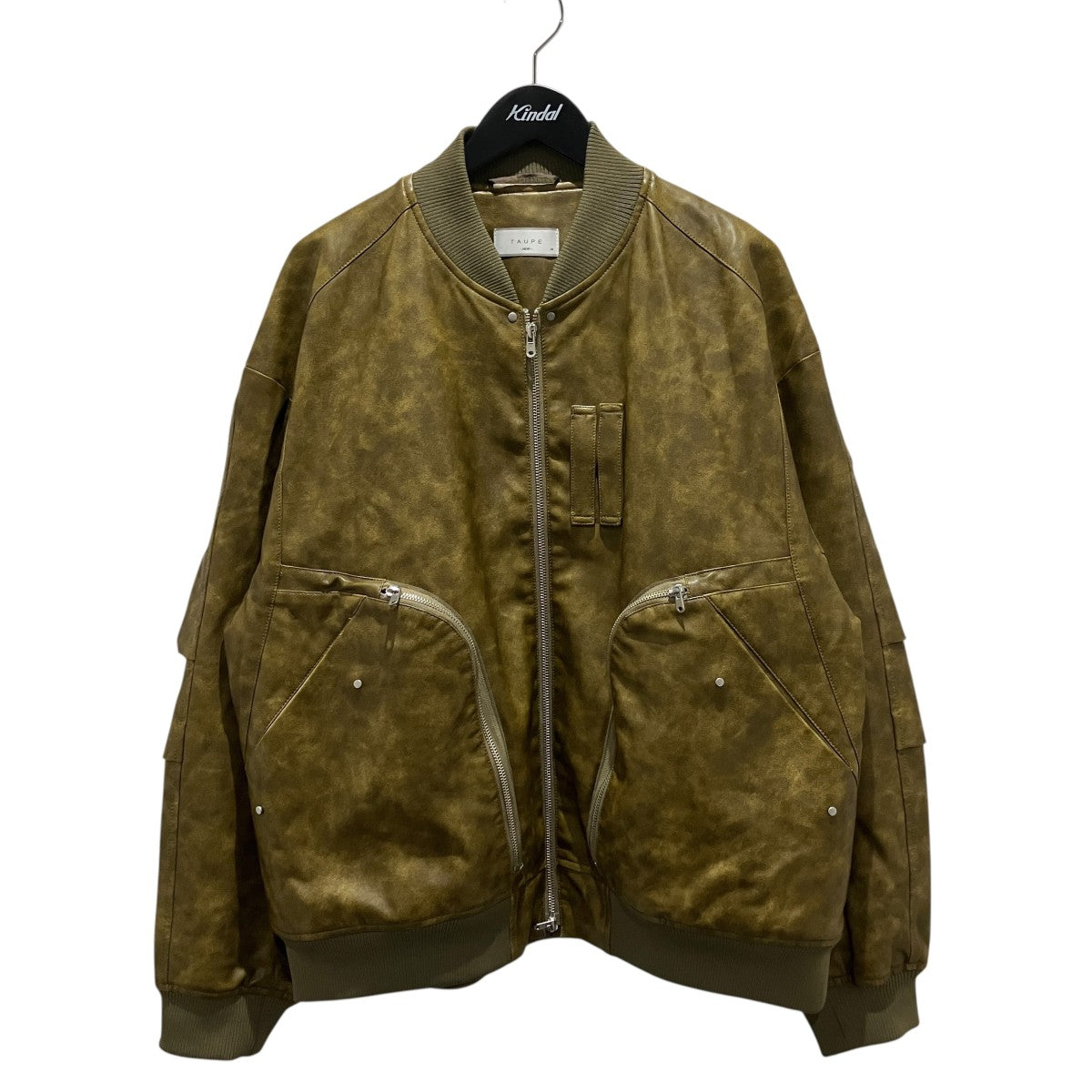 TAUPE 【TACTICAL LEATHER FLIGHT JACKET】フェイクレザージャケットTPM25102001 古着・中古-1枚目のアイテム画像