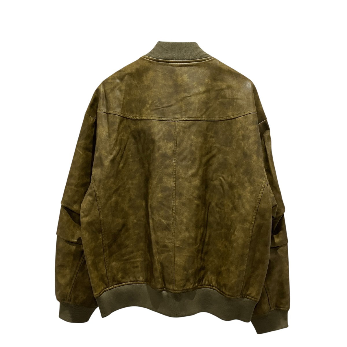 TAUPE 【TACTICAL LEATHER FLIGHT JACKET】フェイクレザージャケットTPM25102001 古着・中古-2枚目のアイテム画像