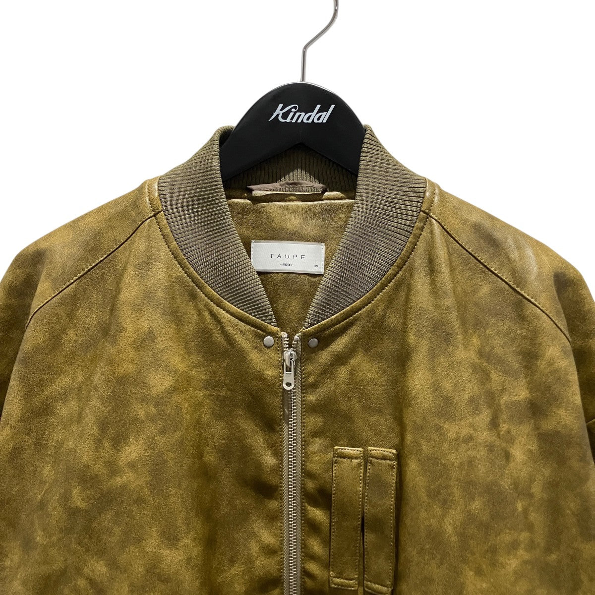 TAUPE 【TACTICAL LEATHER FLIGHT JACKET】フェイクレザージャケットTPM25102001 古着・中古-3枚目のアイテム画像