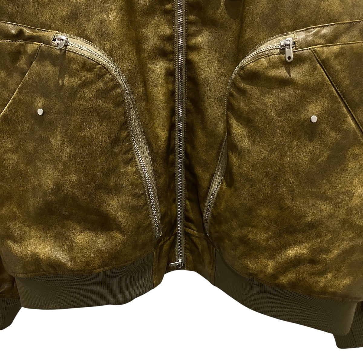 TAUPE 【TACTICAL LEATHER FLIGHT JACKET】フェイクレザージャケットTPM25102001 古着・中古-4枚目のアイテム画像