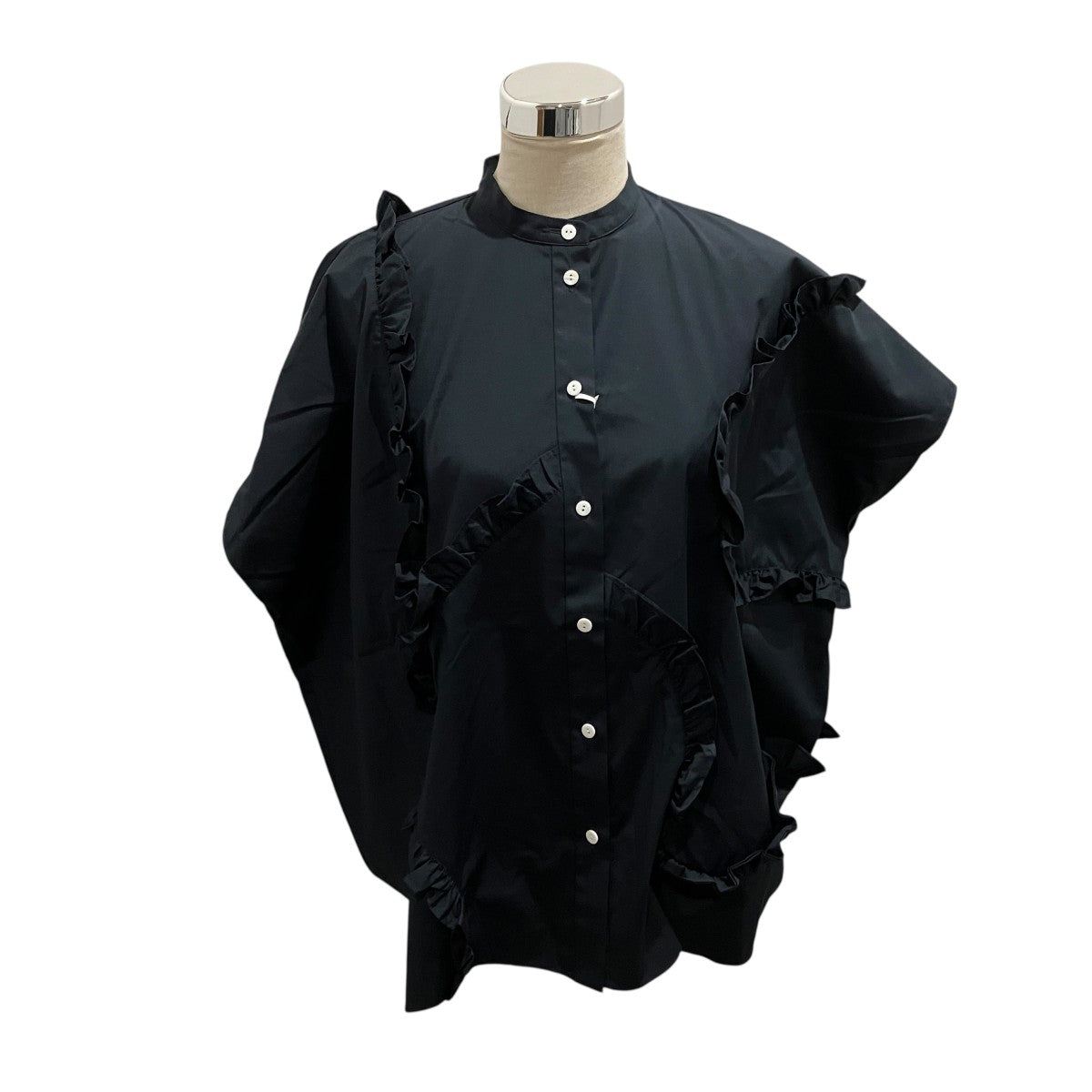 ENFOLD 26SS【ALIEN FRILL SQUARE SHIRT】フリルシャツ300JS230-3721 古着・中古-1枚目のアイテム画像