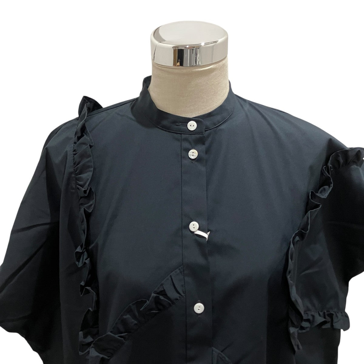 ENFOLD 26SS【ALIEN FRILL SQUARE SHIRT】フリルシャツ300JS230-3721 古着・中古-3枚目のアイテム画像